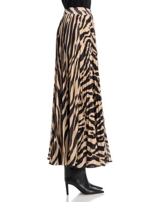 Zebra Print Maxi Skirt