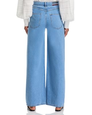 Bilbao High Rise Wide Leg Jeans in Royal