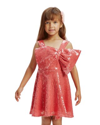 Girls' Stefania Sequin Bow Dress - Little Kid, Big Kid