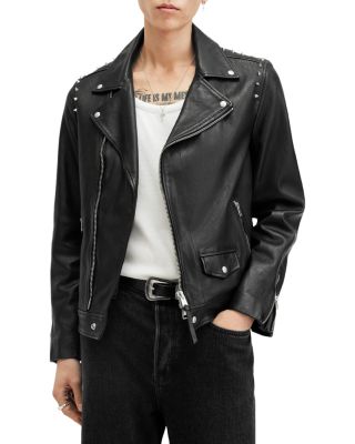 ALLSAINTS - Crow Leather Biker Jacket