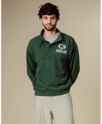 Unisex NFL Green Bay Packers Mock 1/4 Button Up