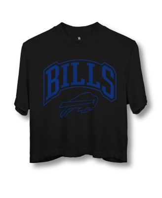 Junk Food Clothing - Women's NFL Buffalo Bills Blitz Mock Neck Crop Tee