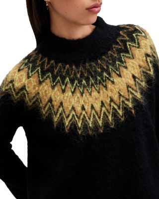 オールセインツ AllSaints Clyde Funnel Neck レディース Sweaters Black ALLSAINTS Clyde Jumper in Black | REVOLVE