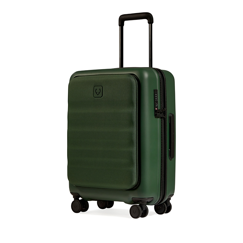 Antler Icon Stripe Pocket Cabin Suitcase In Green
