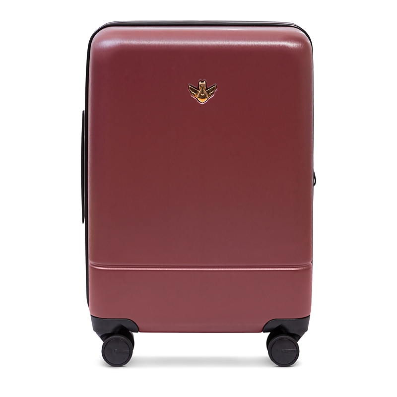 Royce & Rocket The Castle Carry-on 21 Expandable In Burgundy/tobacco