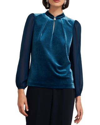 HOBBS LONDON - Rosalie Velvet Blouse