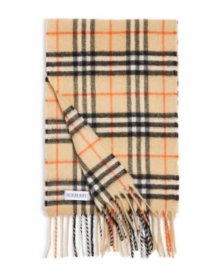 Burberry - Unisex Check Cashmere Scarf - Little Kid, Big Kid