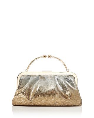 Strathberry - Frame Clutch Degrade Sequins, Wicked Silver/Gold