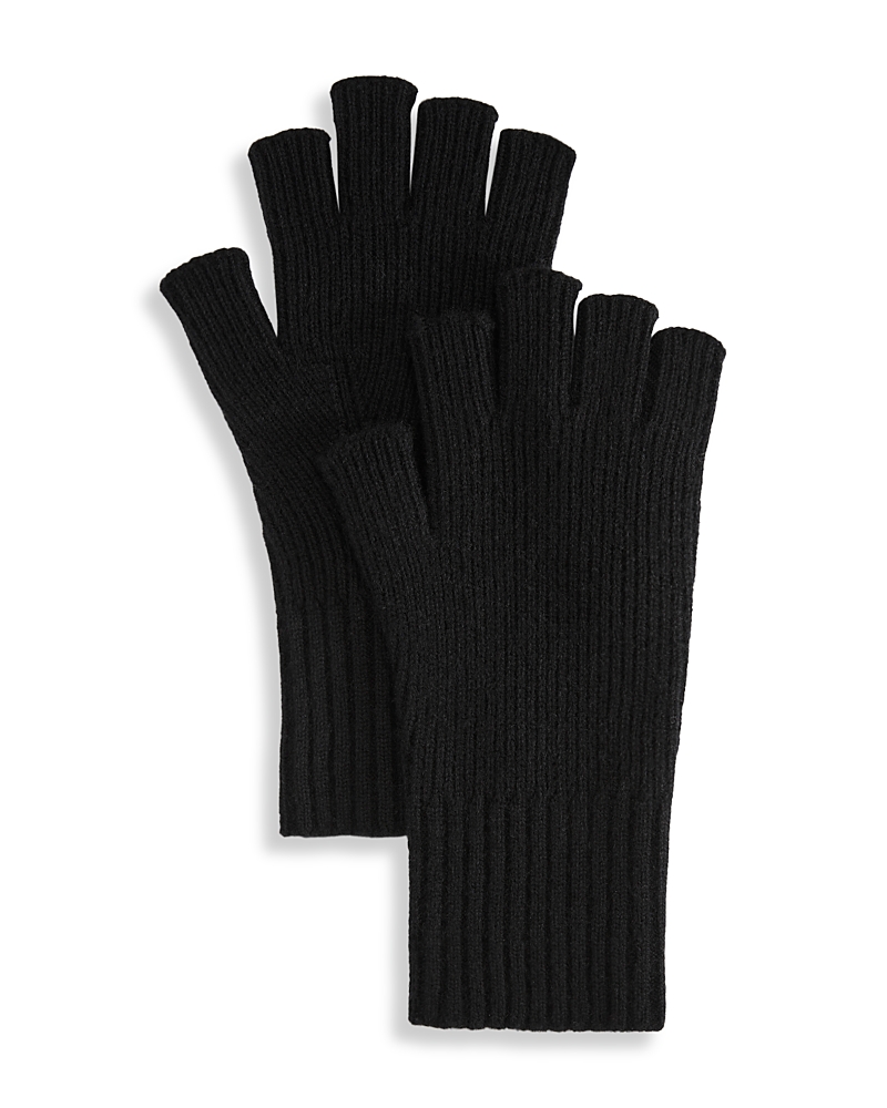 Vince Fingerless Gloves In Black