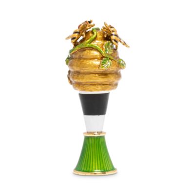 Mead Beehive Wine Stopper and Stand