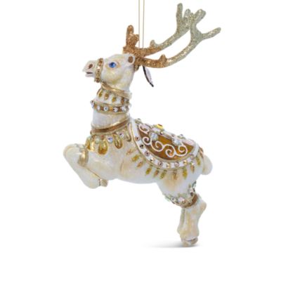Blitzen Glass Ornament