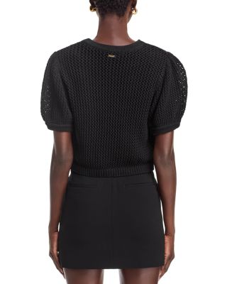 Samantha Crochet Cropped Cardigan Sweater