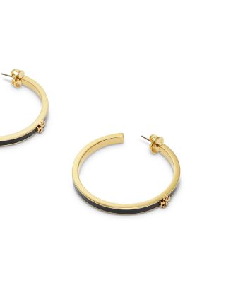 Icon Enamel Hoop Earrings