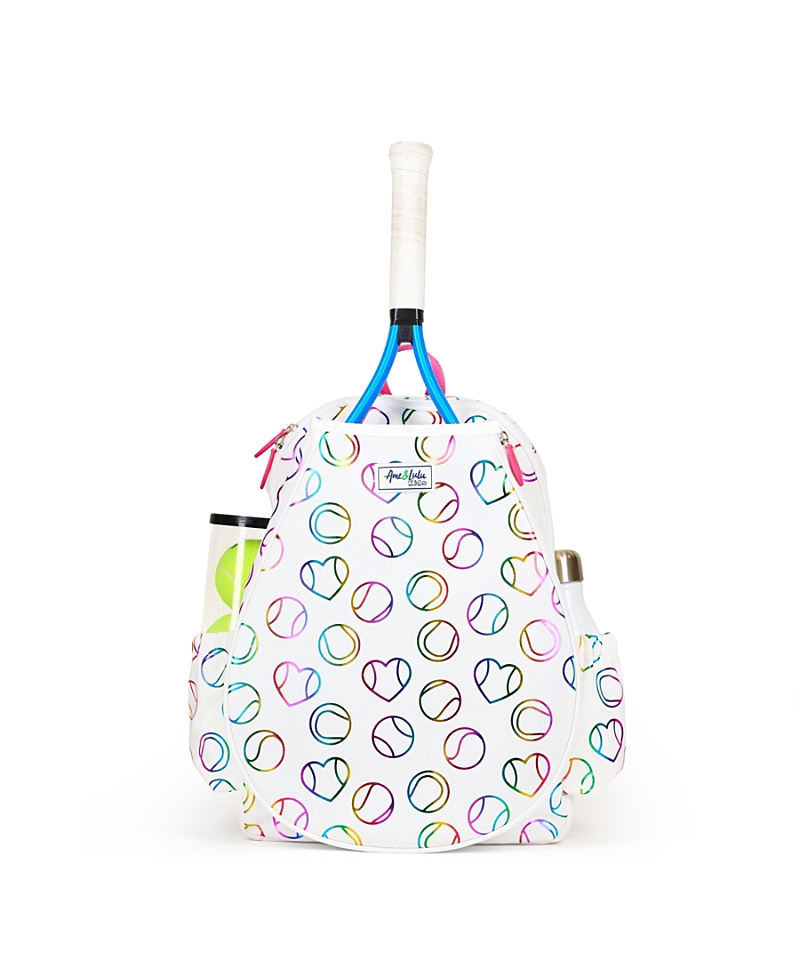 Ame & Lulu Quilted Pink Tennis Balls Little Love Tennis Backpack