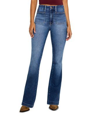 Good American - Good Curve Patch Pocket Bootcut Jeans in I708