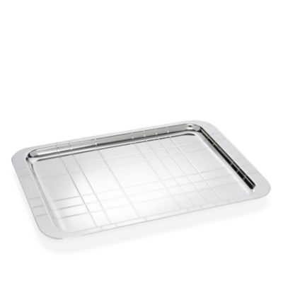 Graphik Silverplated Tray Medium, 8" x 12"