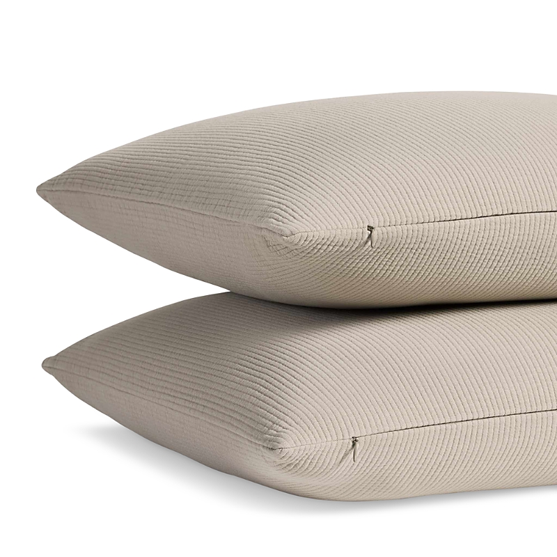 Brooklinen Ribbed Matelasse Standard Sham, Set Of 2 In Driftwood