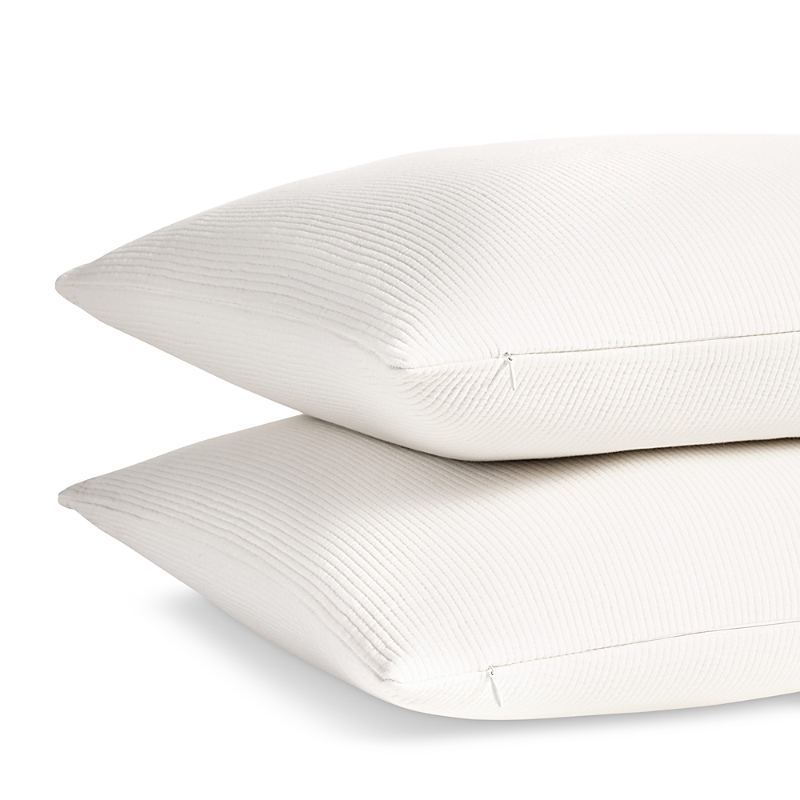 Brooklinen Ribbed Matelasse Standard Sham, Set Of 2 In White