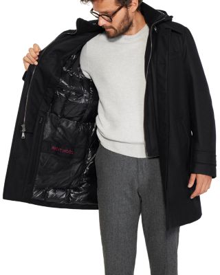 Down Filled Euro Coat With Removable Hood