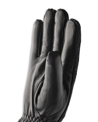 Christopher Leather & Knit Gloves