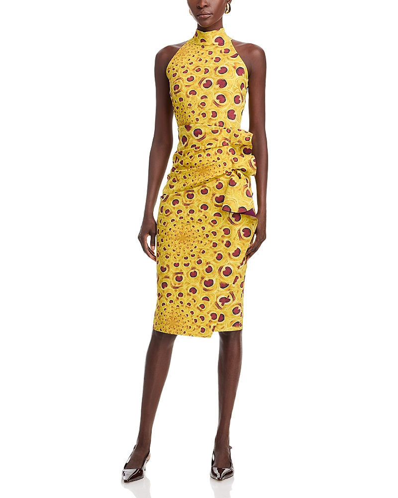 Chiara Boni La Petite Robe Amenadiel Printed Dress - Exclusive In Gilded Peacock
