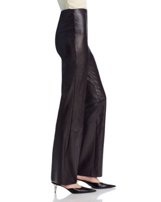 Textured Faux Leather Pants