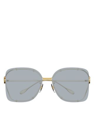 Flat & Bend Square Sunglasses, 60mm
