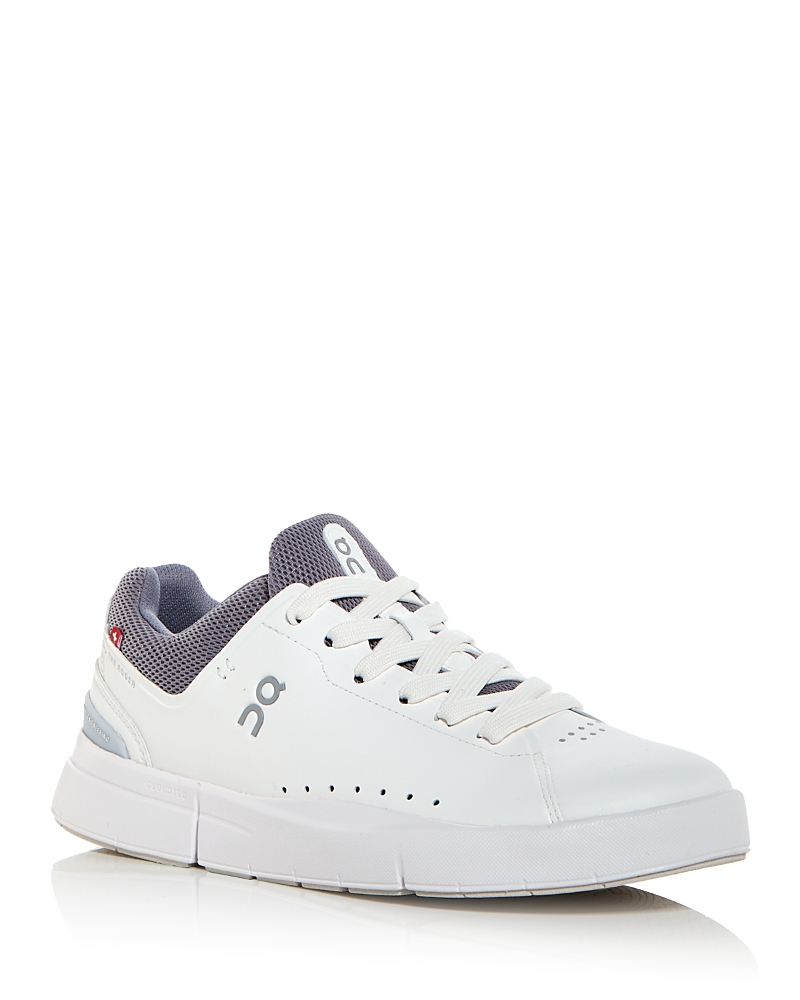 On Men's The Roger Advantage Low Top Sneakers In White/fossil In White Fossil