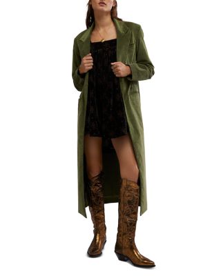 Free People - Hailey Velvet Duster Coat