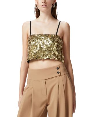 PINKO - Sailor Sequin Crop Top