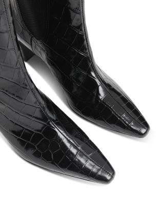 Women's Darla Croc Heeled Boots