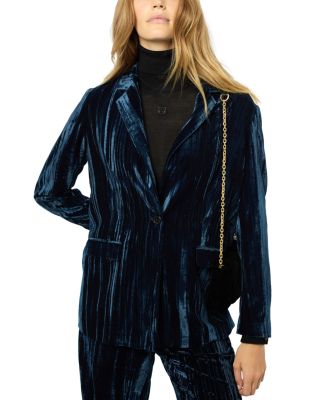 Gerard Darel - Malvynn Textured Velvet Blazer