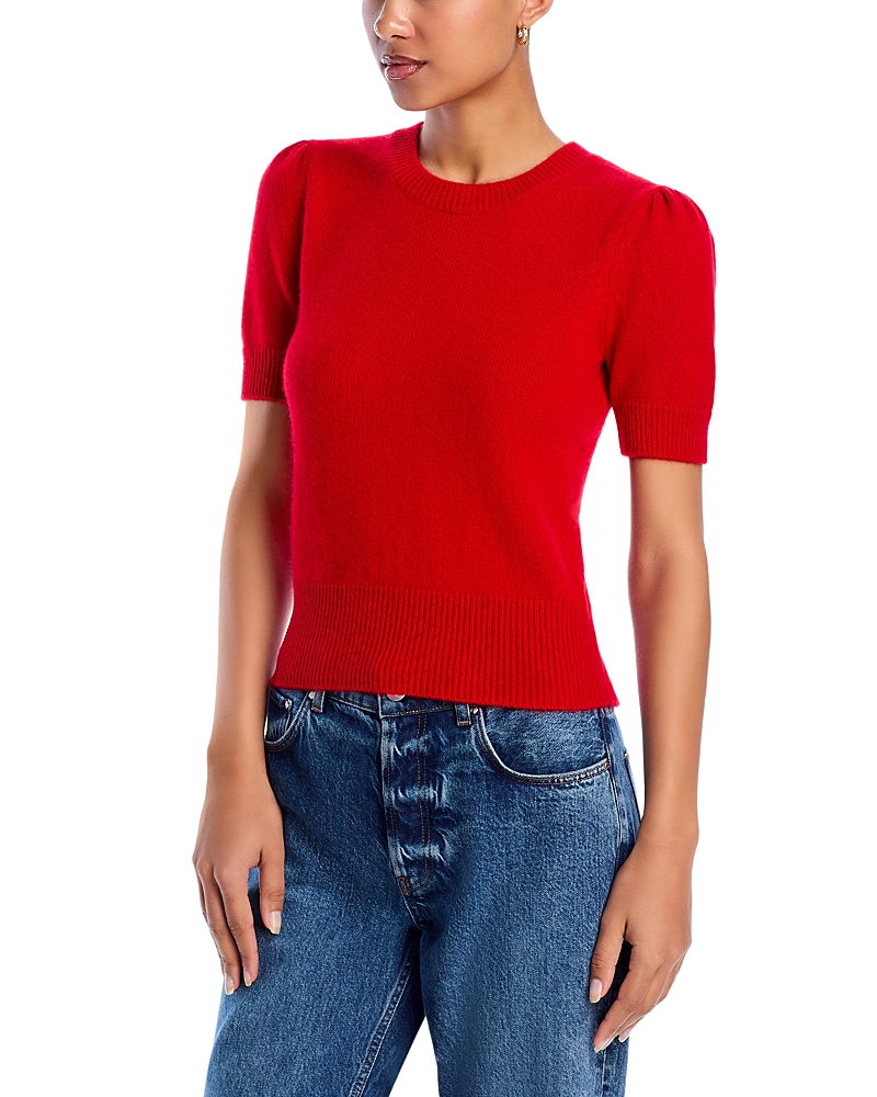 Frame Short Sleeve Cashmere Sweater