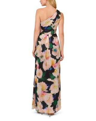 One Shoulder Chiffon Gown