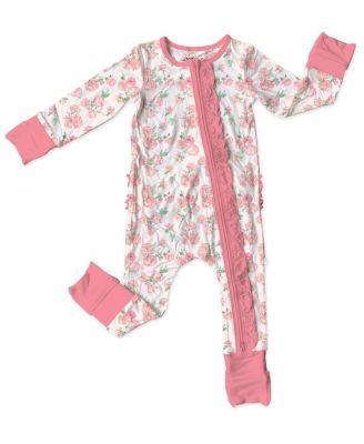 Laree + Co - Girls' Katie-Rae Ruffle Convertible Footie - Baby
