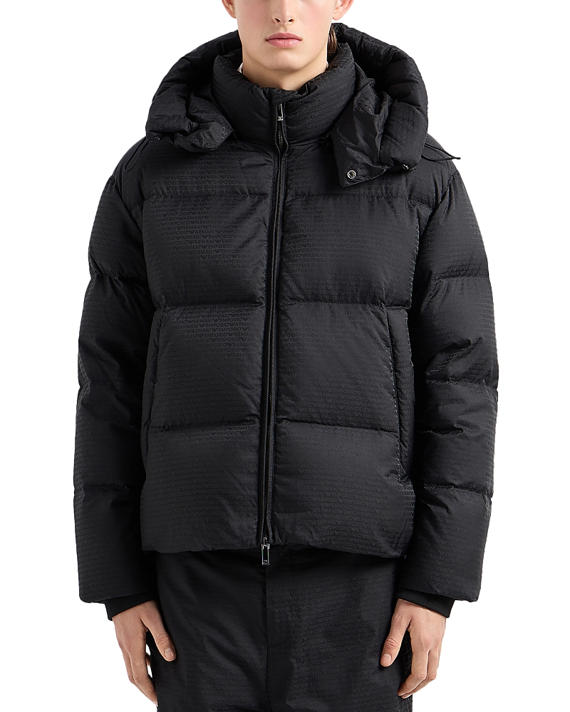 Emporio Armani Puffer Coat with Removable Hood