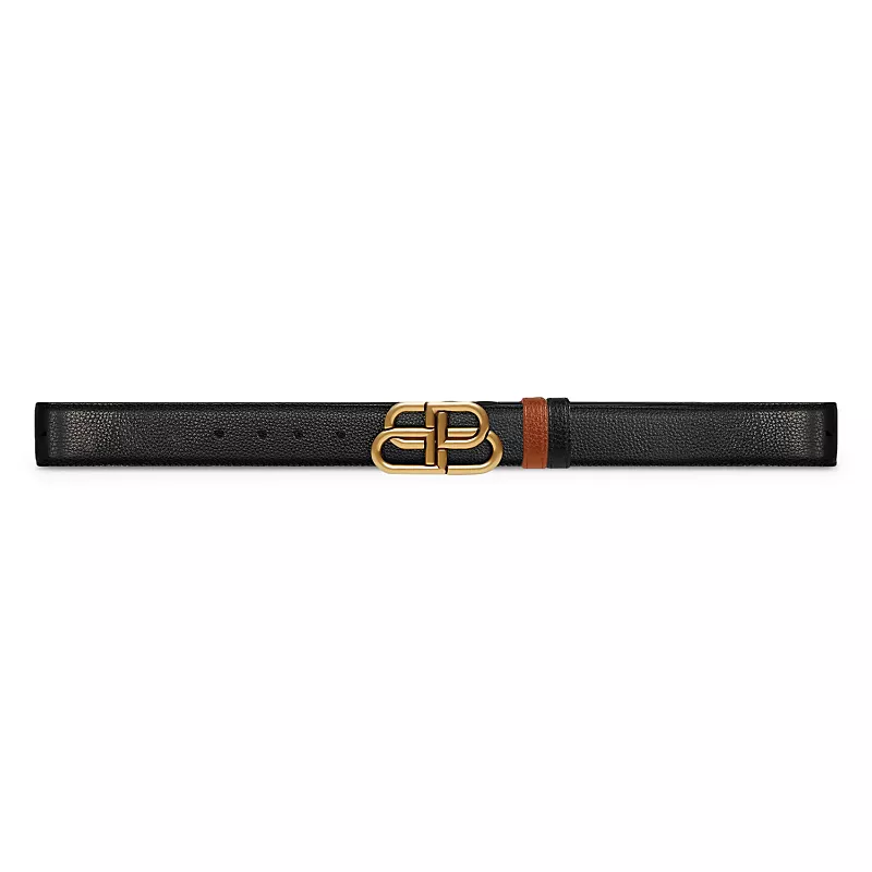 Balenciaga Men's Bb Reversible Belt