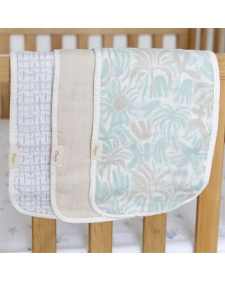 Cove Beach Life Baby Burp Cloths, 3 Pack