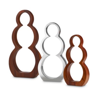 Snowman Silhouettes, Set of 3