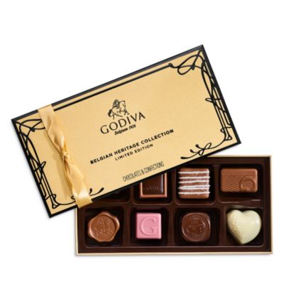 Godiva Belgian Heritage Collection Limited Edition 8 Piece Chocolate Gift Box