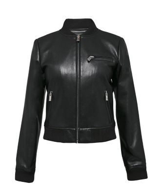 Dixie Recycled Leather Bomber Jacket