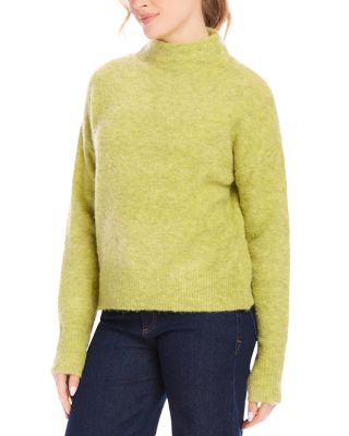 Mock Neck Boucle Sweater
