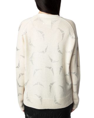 Cashmere Diamante Wing Cardigan