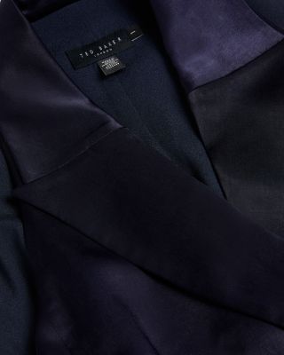 Teerud Tailored Satin Belted Midi Dress