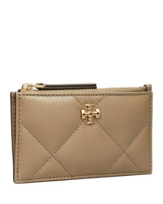 Kira Diamond Quilt Zip Card Case