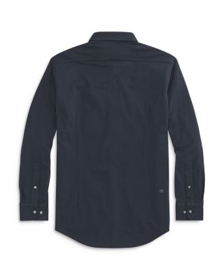 Silver Supima&reg; Cotton Blend Button Down Shirt