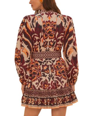 Toucans Scarf Belted Mini Dress - Exclusive