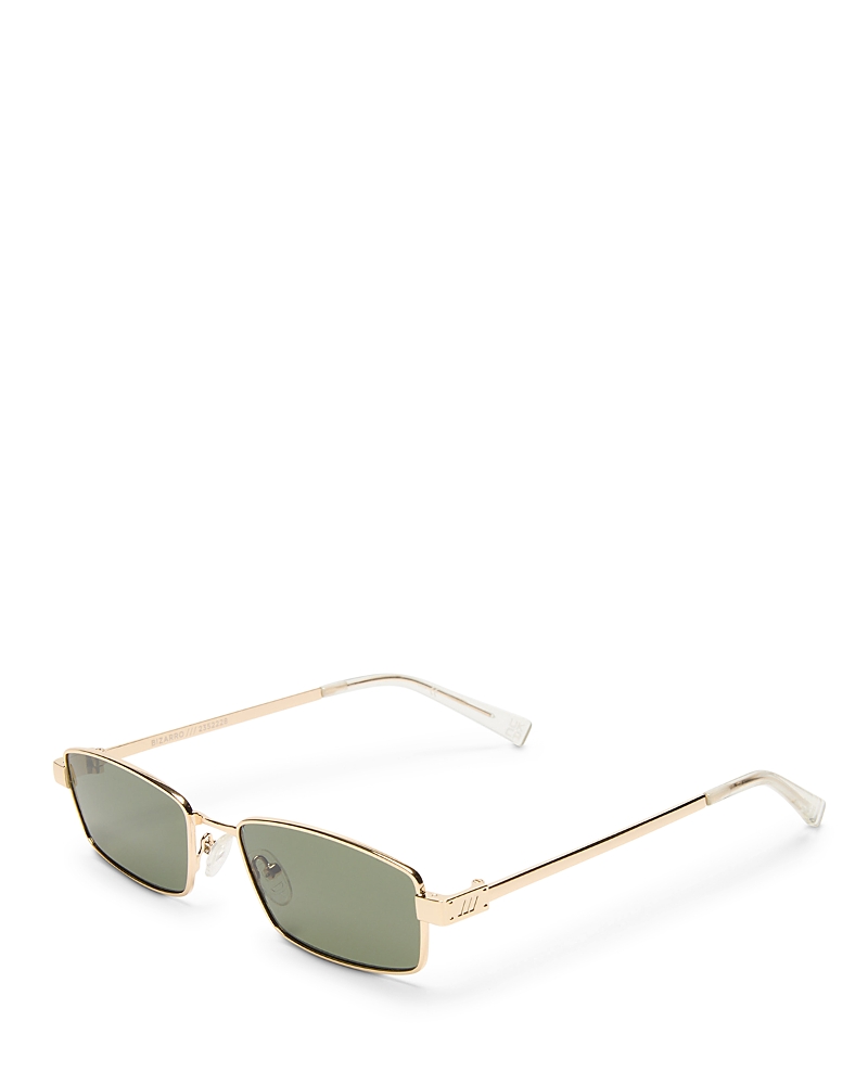 Le Specs Bizarro 56mm Rectangular Sunglasses In Bright Gold