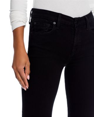 Kimmie Mid Rise Straight Jeans in Rinse Black