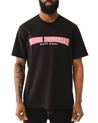 True Religion Cross Stitch Cotton Logo Graphic Tee